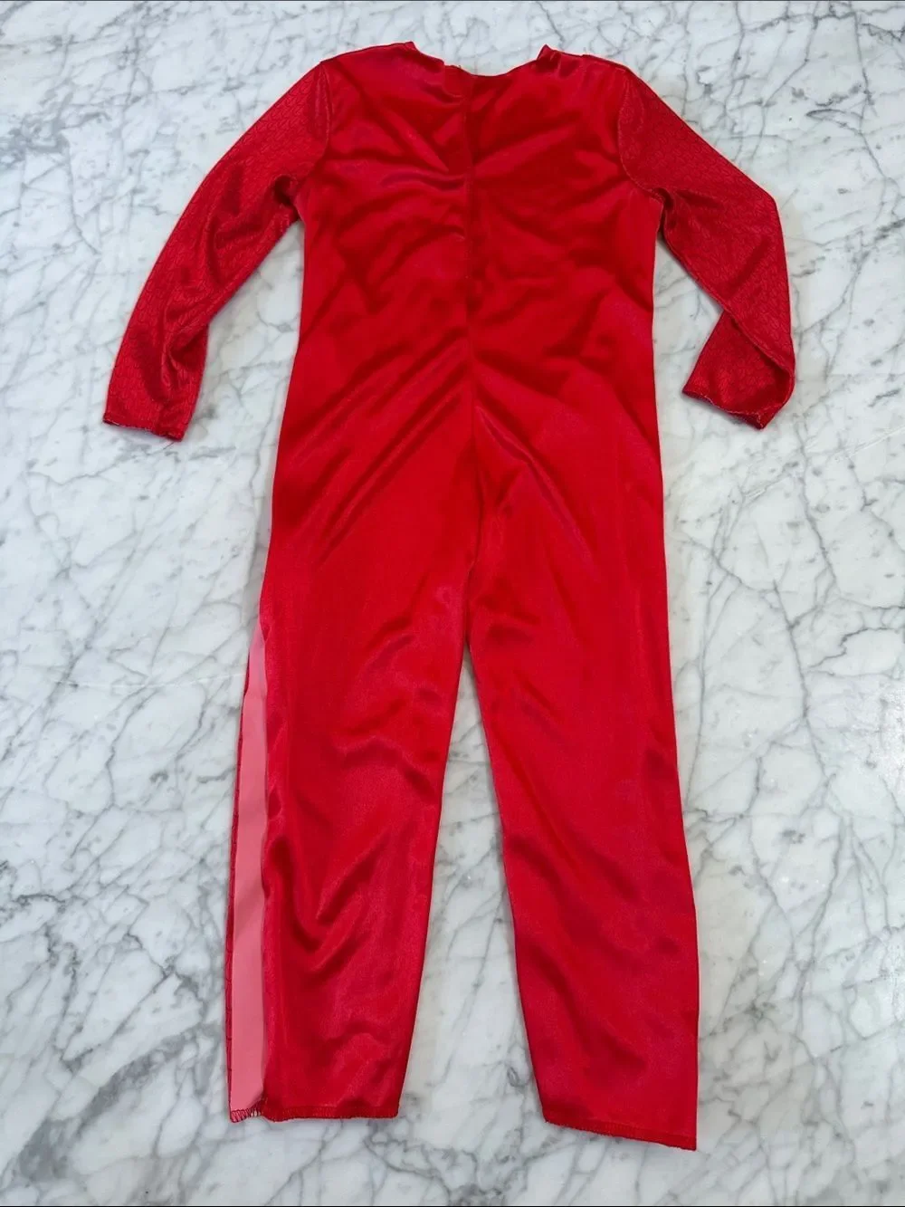 Kids Red PJ Masks Owlette One-Piece Costume Sz 3/4 * no cape